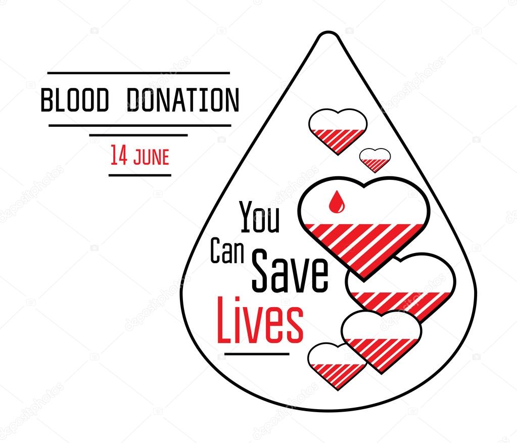 Blood donation icons