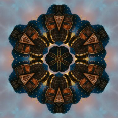 Koyu arkaplanda renk soyutlaması