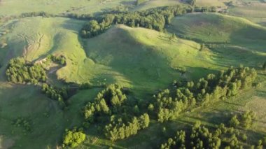 Şehir manzarası dışında harika bir yaz sabahı