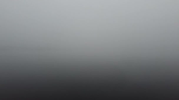 Foggy Morning City Top View — Stock Video