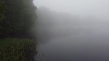 Şehir manzarasının dışında puslu şafak