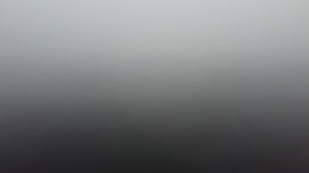 Mlhavý Úsvit Mimo Výhled Město — Stock video