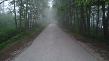 Şehir manzarasının dışında puslu şafak