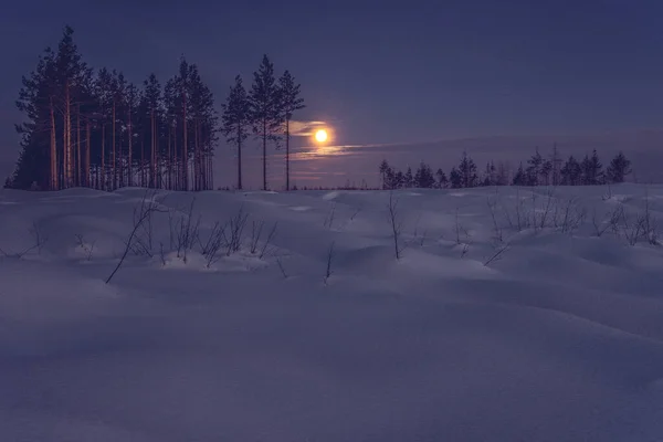 Gelida Mattina Inverno Fuori Città Dopo Una Nevicata — Foto Stock