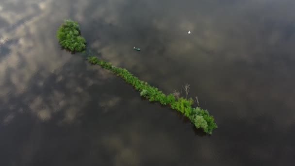 Mattina Estiva Fuori Dalla Città Vista Dall Alto — Video Stock