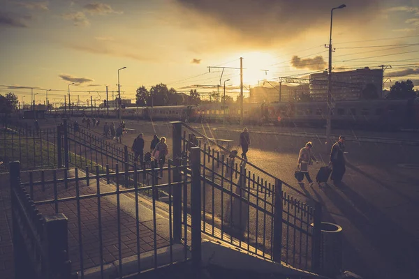 Şehirde harika bir akşam.