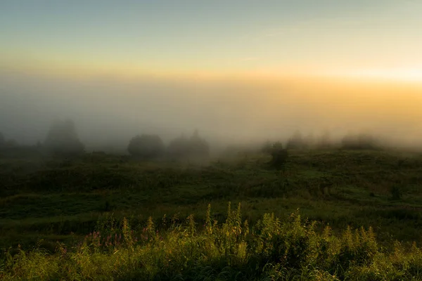 Une Belle Matinée Automne Dehors Ville — Photo