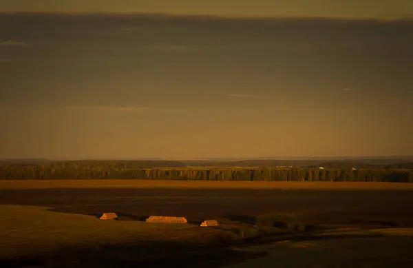 Een Prachtige Ochtend Buiten Stad Met Uitzicht — Stockfoto