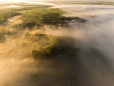 Şehir manzarasının dışında harika bir yaz sabahı