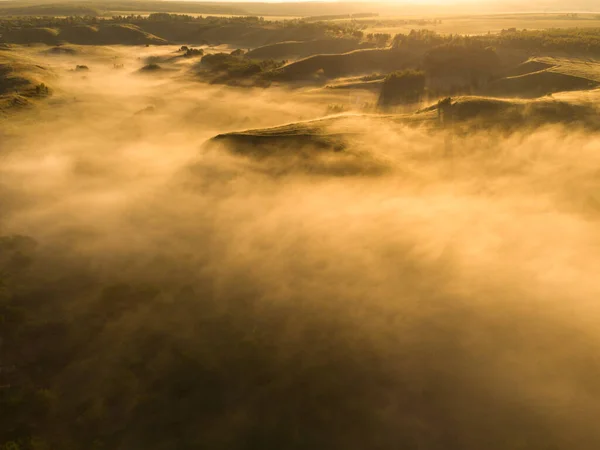 Wonderful Summer Morning City Top View — Stock Photo, Image