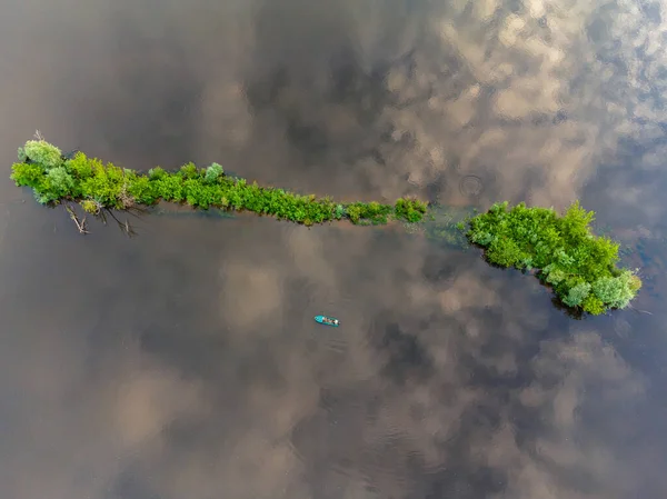 Belle Matinée Été Dehors Ville Vue Dessus — Photo