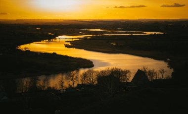Şehrin dışında harika bir sabah