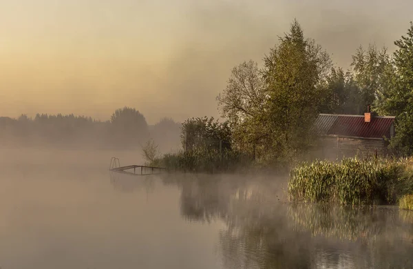 Прекрасний Літній Ранок Містом Зверху — стокове фото