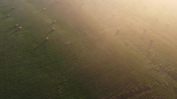 Bella Mattina Fuori Dalla Città Vista Dall Alto — Video Stock