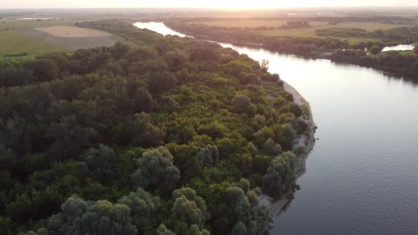 Nádherné Letní Ráno Mimo Výhled Město — Stock video