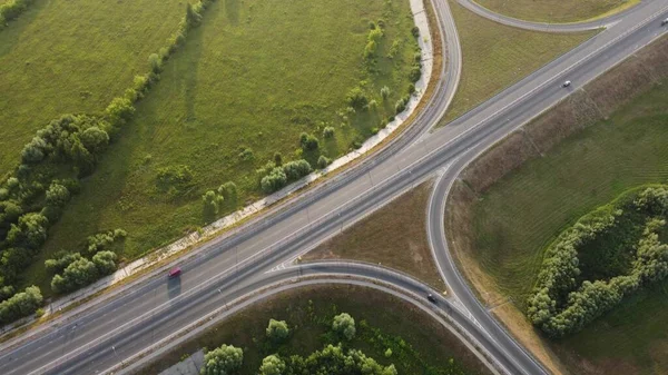 Underbar Sommarmorgon Utanför Stadens Topp Utsikt — Stockfoto