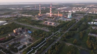 Şehir manzarasının dışında harika bir yaz sabahı