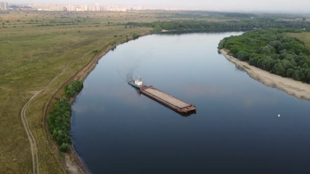 Прекрасний Літній Ранок Містом Зверху — стокове відео