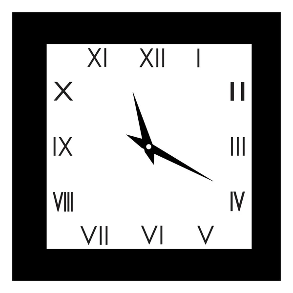 Horloge rétro avec cadran romain — Image vectorielle