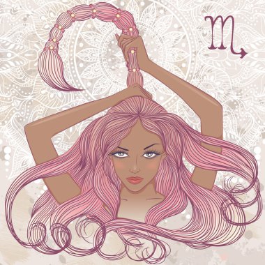 Burcunuz Akrep güzel Afrika portresi olarak