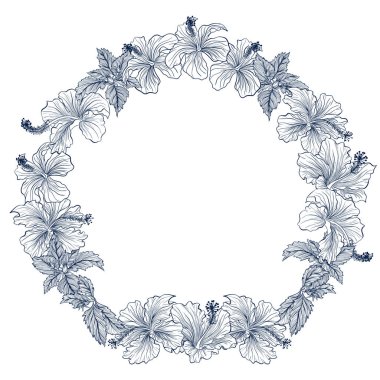 Yuvarlak çerçeve amber çiçeği