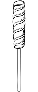 Çizgili spiral lolipop