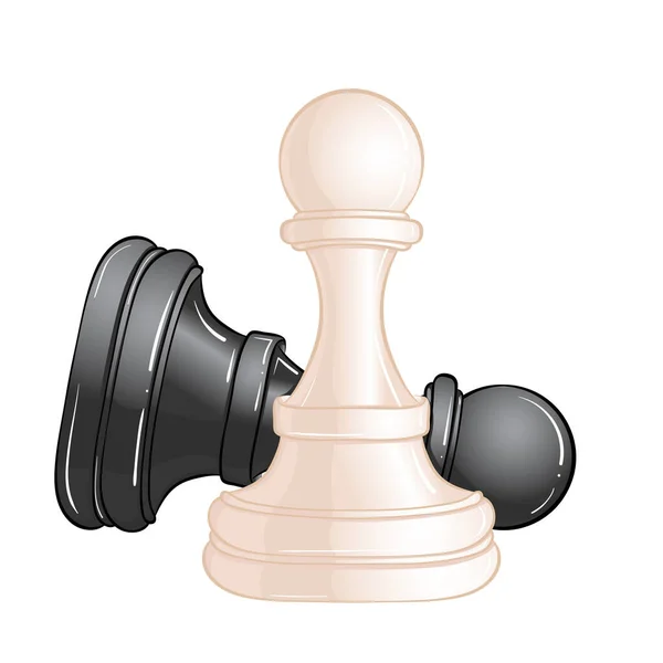 Шахматные пешки — стоковый вектор