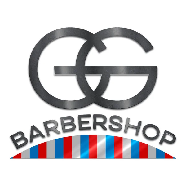 Barbershop Logo Logotipo — Zdjęcie stockowe