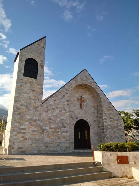 Vista Una Iglesia Paz Honduras — Foto de Stock