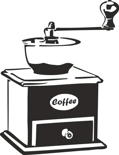 Kahve değirmeni çizimi