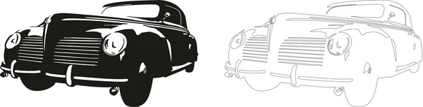 Eski model antika araba.