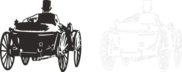 Eski model antika araba.