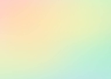 Pembe, sarı ve yeşil tonlarda pürüzsüz geçiş gösteren soyut pastel arka plan. Tasarım için harika, 8 Mart ve bahar kullanımı.