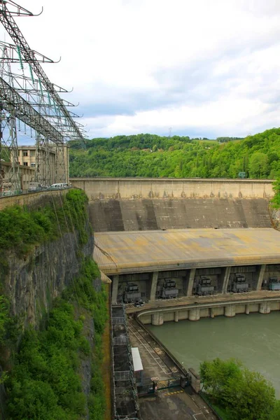 Barrage Gnissiat Dans Ain Francja — Zdjęcie stockowe