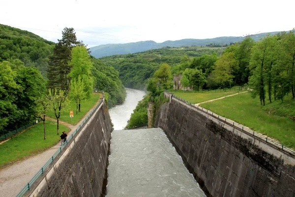 Barrage Gnissiat Dans Ain Francia — Foto Stock