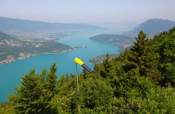 Lago Annecy Desde Col Forclaz —  Fotos de Stock