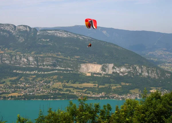 Jezero Annecy Col Forclaz — Stock fotografie