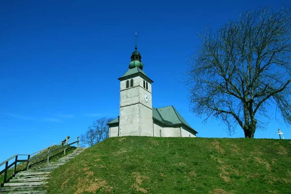 Mont Saxonnex Ist Eine Gemeinde Den Französischen Alpen — Stockfoto