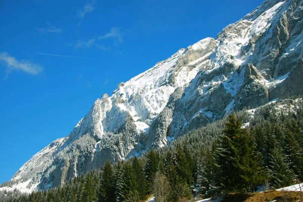 Mont Saxonnex Município Dos Alpes Franceses — Fotografia de Stock