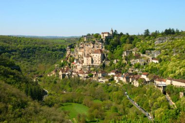 Fransa 'nın güzel Rocamadour köyü
