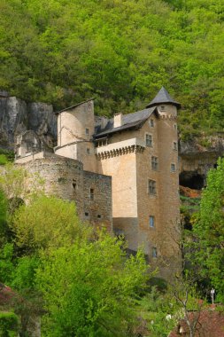 Fransa 'nın güzel Larroque-Toirac köyü.