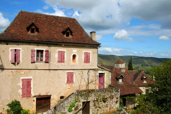 Den Vackra Byn Saint Cirq Lapopie Frankrike — Stockfoto