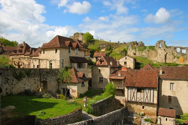 Pretty Village Saint Cirq Lapopie France — Stock Photo, Image