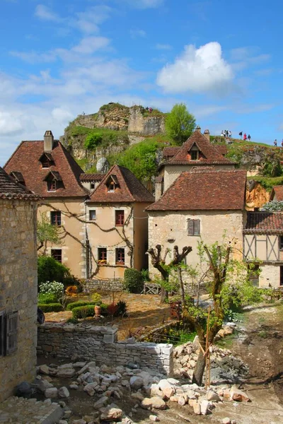 Den Vackra Byn Saint Cirq Lapopie Frankrike — Stockfoto