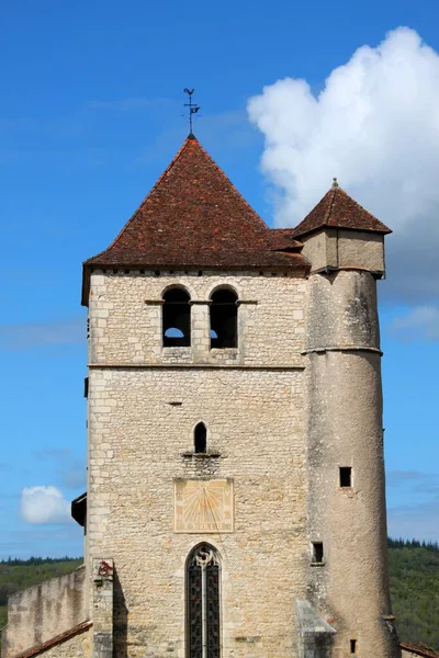 Bonita Aldeia Saint Cirq Lapopie França — Fotografia de Stock