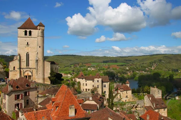 Fransa Daki Saint Cirq Lapopie Köyü — Stok fotoğraf