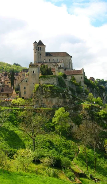 Bonita Aldeia Saint Cirq Lapopie França — Fotografia de Stock