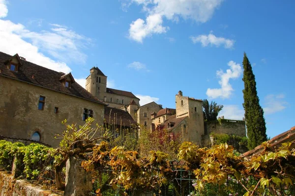 Das Hübsche Dorf Saint Cirq Lapopie Frankreich — Stockfoto