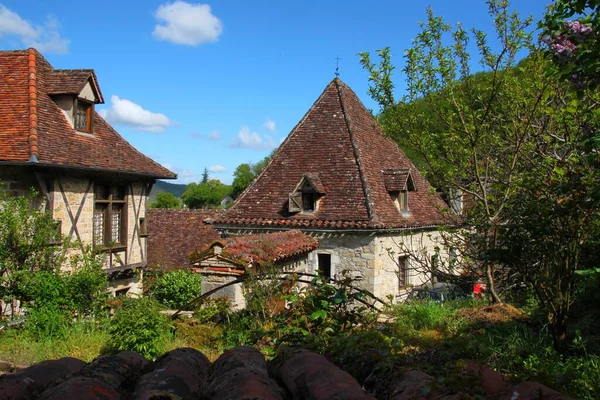 Het Mooie Dorpje Saint Cirq Lapopie Frankrijk — Stockfoto