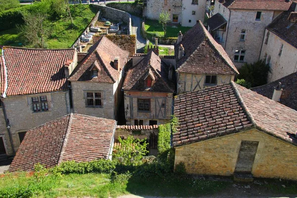 Grazioso Villaggio Saint Cirq Lapopie Francia — Foto Stock